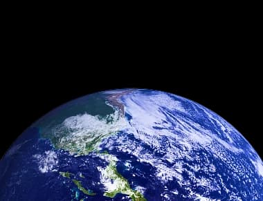 Earth globe showing coordinate-based vessel search