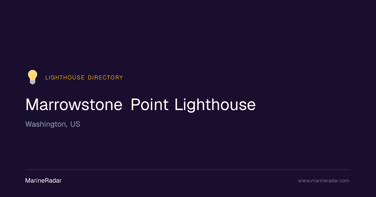 Marrowstone Point Lighthouse — Washington, US | MarineRadar